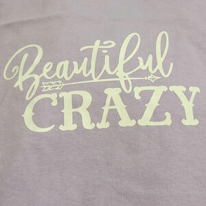 Beautiful Crazy Liliac Purple Hanes T-Shirt Short Sleeve 100% Cotton